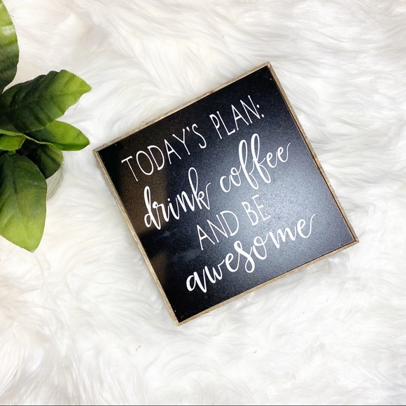 Other - Black & White Wall Art Decor Square 3D Sign